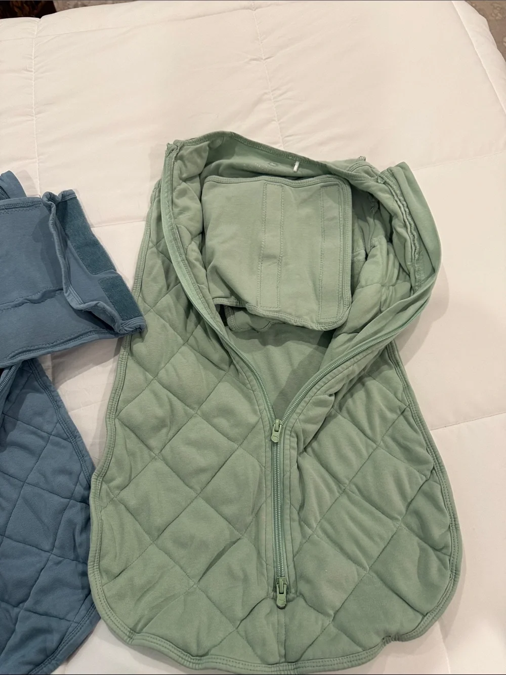 Quilted Blue & Green Baby Sleep Sack by (unspecified)